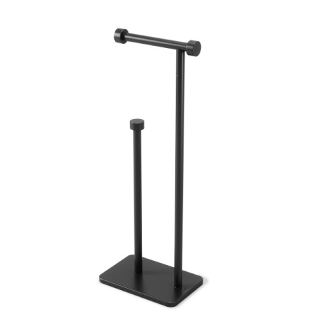 Suport pentru Hârtie Igienică Cappa 19x12x50 cm, Metal Lustruit Negru - Umbra [1]