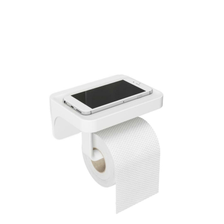 Produse - Suport pentru Hârtie Igienică Flex 16x8x11 cm, Alb - Umbra