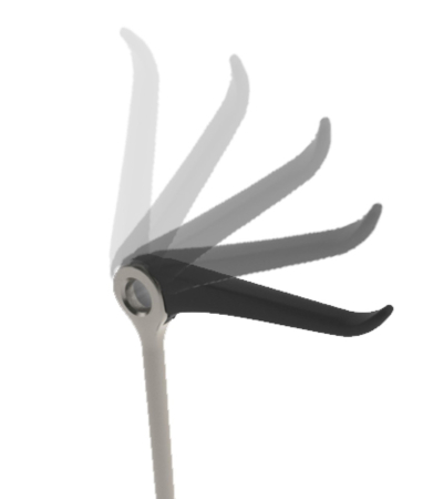 Suport pentru Hârtie Tucan din Metal Galbui, 20.3x16.5x73.7cm, Umbra 023320-410 [4]