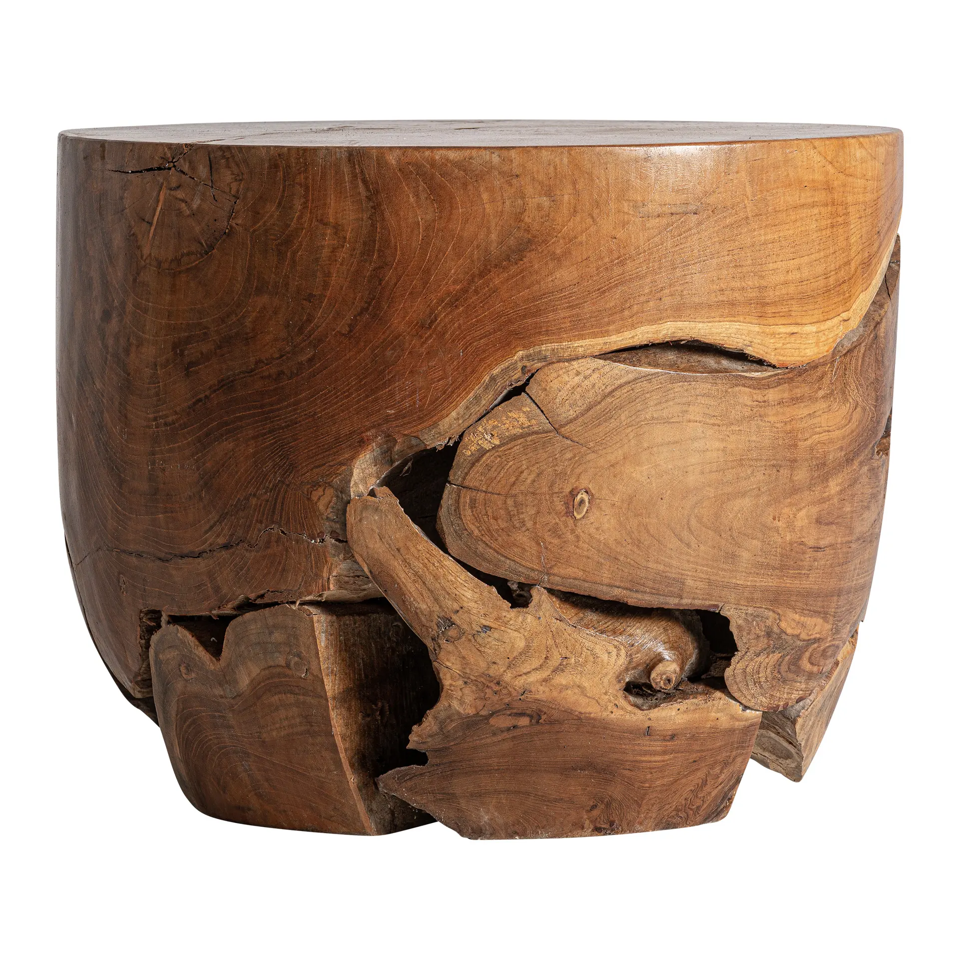 Mese laterale - Suport pentru Picioare 50x50x40 cm, Lemn de Tec Maro - VicalHome VicalHome 38583