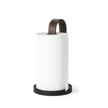 Produse - Suport pentru Prosop de Hârtie Bellwood 17x17x31 cm, Negru/Nuc - Umbra