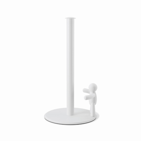 Suport pentru Prosop de Hârtie Buddy 18x19x34 cm, Metal și Polipropilenă Alb - Umbra [1]