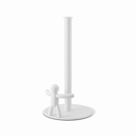 Produse - Suport pentru Prosop de Hârtie Buddy 18x19x34 cm, Metal și Polipropilenă Alb - Umbra