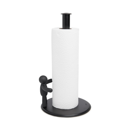Suport pentru Prosop de Hârtie Buddy 19x18x34 cm, Metal și Polipropilenă Negru - Umbra [2]