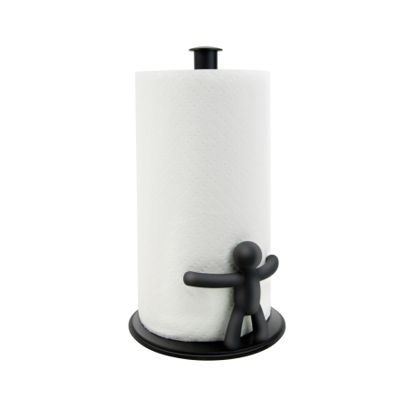 Suport pentru Prosop de Hârtie Buddy 19x18x34 cm, Metal și Polipropilenă Negru - Umbra [1]