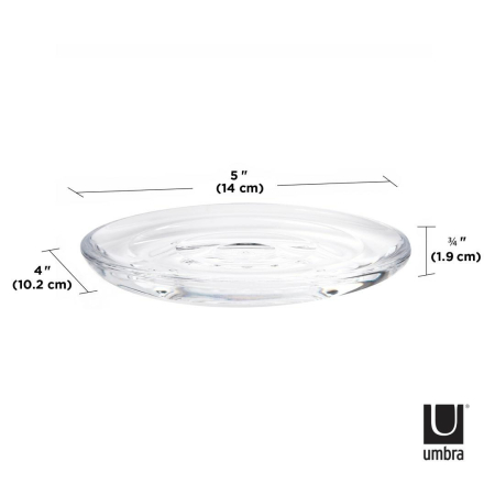 Suport pentru Săpun Droplet Transparent din Akrylu Transparent, Umbra 020162-165 [5]