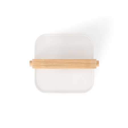Suport pentru Șervețele Bellwood 20x20x13 cm, Lemn și Plastic Reciclat Natural Deschis; Alb Clasic - Umbra [2]
