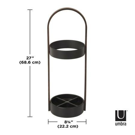 Suport pentru Umbrele Bellwood 22x24x68 cm, Negru Nuc - Umbra [5]
