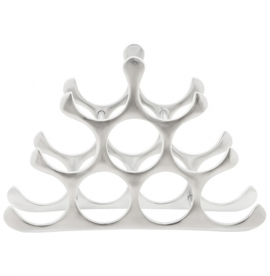Suport vin argintiu de design BARBAROSSA modern [1]