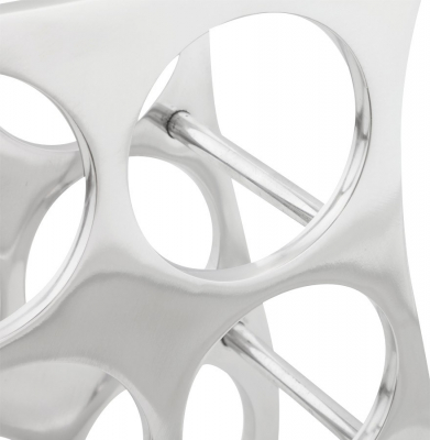 Suport vin de design SIX modern Argintiu / Aluminiu [3]
