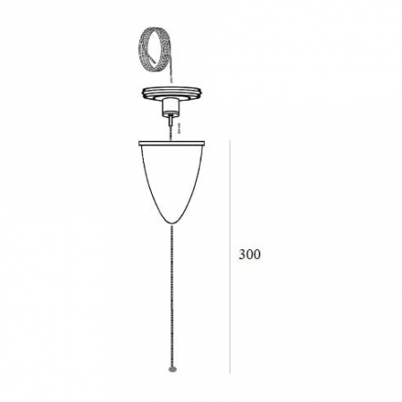 Suspensie sina negru/alb Track cablu metalic 300 cm, MHT1-P30-WH - Maxlight [1]