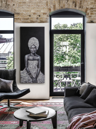 Tablou acrilic canvas Johari 70x160 cm femeie africa, 207423 - Schuller [1]