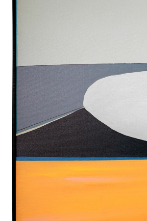 Tablou Decorativ Abstract Shapes Orange 73x4,5x143 cm, Pânză Portocaliu - Kare Design [3]