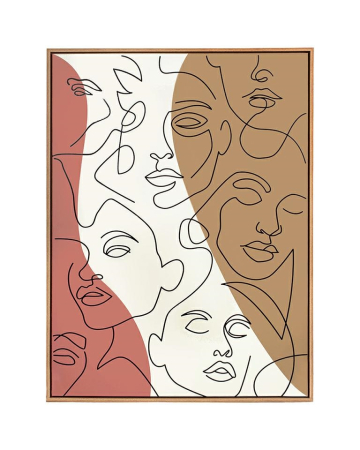 Produse - Tablou Decorativ Faccia Arte Tri 90x3,5x120 cm - Kare Design
