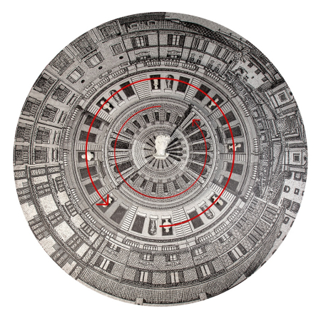 Tablou Decorativ Fish Eye City 200x12x200 cm, Lemn - King Home [1]