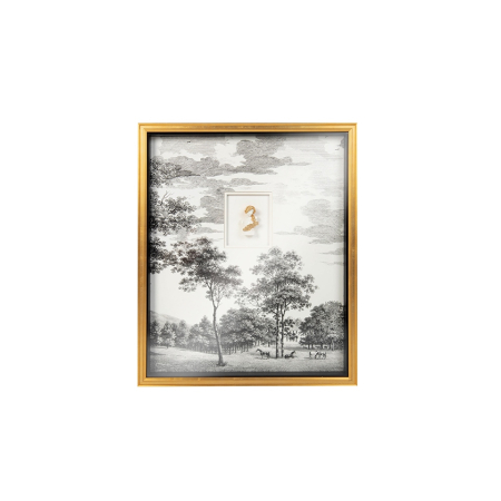 Produse - Tablou Decorativ Head Of State 50x3x60 cm, Auriu - King Home
