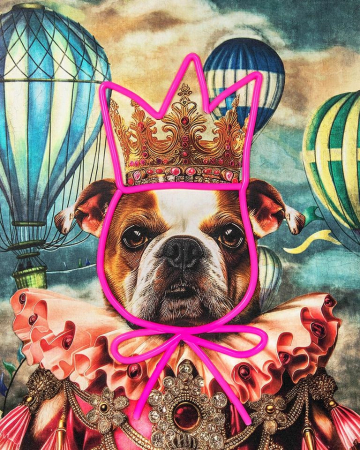 Tablou Decorativ Neon Bulldog Baloon 80x8x100 cm - King Home [4]
