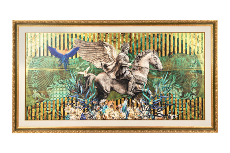 Produse - Tablou Decorativ Pegasus Paradise 266x3x148 cm - King Home