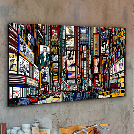 Tablouri pe sticla securizata - Tablou decorativ print pe sticla securizata Comic 130x80 cm, 899925 - Schuller