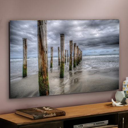 Tablouri pe sticla securizata - Tablou decorativ print pe sticla securizata Marea Baja 130x80 cm tematica marina, 826198 - Schuller