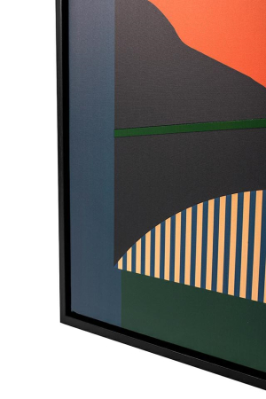 Tablou Decorativ Sunset 75x3,5x100 cm, Pânză Negru - Kare Design [4]
