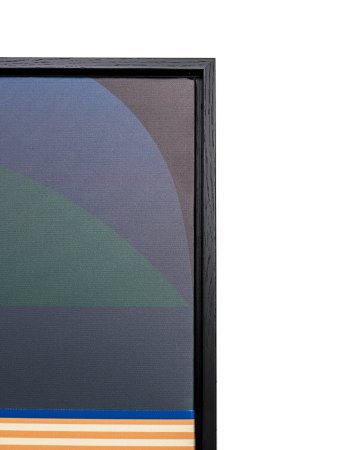 Tablou Decorativ Sunset 75x3,5x100 cm, Pânză Negru - Kare Design [1]