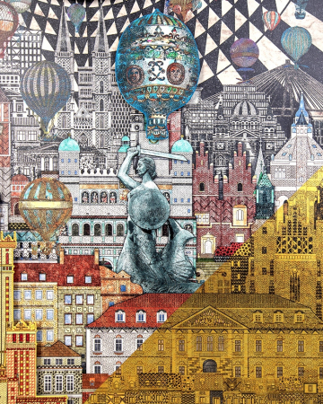 Tablou Decorativ Warsaw Girl 110x3x174 cm - King Home [6]