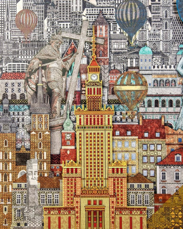 Tablou Decorativ Warsaw Girl 110x3x174 cm - King Home [7]
