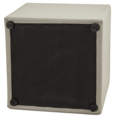Taburet de design cub RUBIK gri 41x41 cm piele sintetică premium, LS00760GR - Kokoon [5]