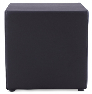 Taburet de design cub RUBIK negru 41x41 cm piele sintetică premium, LS00260BL - Kokoon [1]