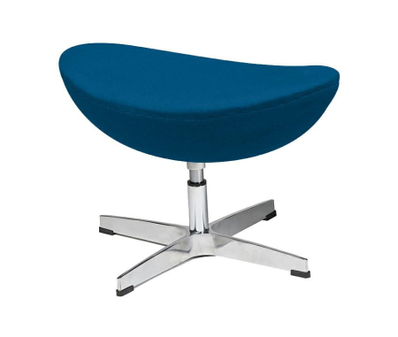 Produse - Taburet Egg Classic 55x34x40 cm, Lână de Cașmir Bleumarin - King Home