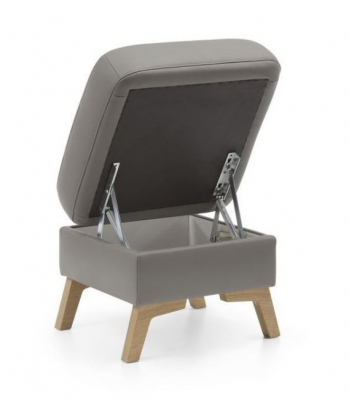 Taburet Fiord cu spatiu depozitare, tapiterie personalizabila , FIORD POUF A1 - Gala Collezione [2]
