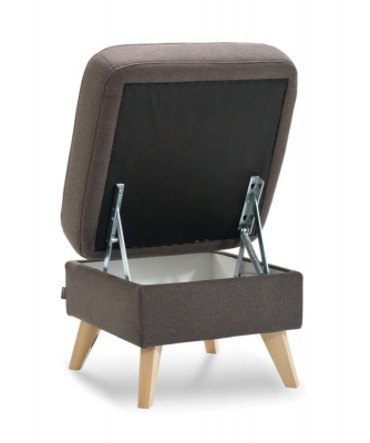 Taburet Nappa cu spatiu depozitare, tapiterie personalizabila , NAPPA TBS A1 - Gala Collezione [2]