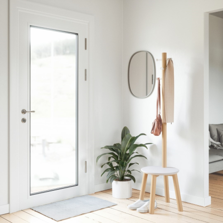 Taburet Pillar 50x50x165 cm, Alb/Natural - Umbra [3]