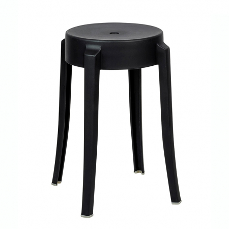 Taburet rotund Arbana 30x30 cm, diverse culori, polipropilena, C1070.BLACK - King [0]