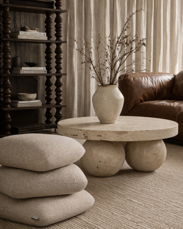 Taburet Stones 54x54x40 cm, Bej - King Home [7]
