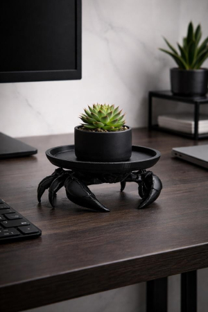 Tavă Decorativă Crab 21,5x21,5x7,5 cm, Negru - SHP [3]