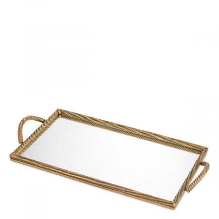   Tavă Salvi Rectangulară L finisaj din alamă vintage 118237 EICHHOLTZ [3]