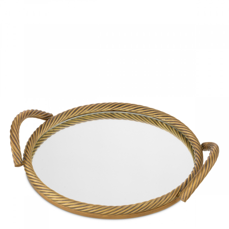   Tavă Salvi Rotundă finisaj din alamă vintage 118238 EICHHOLTZ [2]