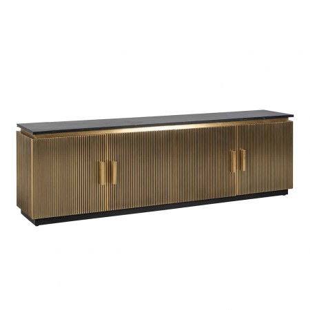 Comode TV - TV-Unit Ironville cu 4 uși (Gold), 7577 - Richmond Interiors