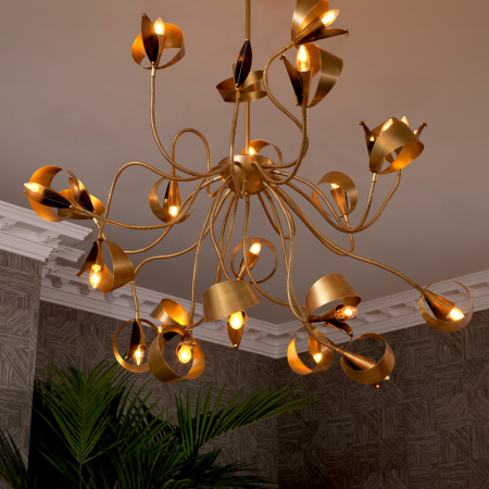   Candelabru Corrientes finisaj din alamă antică 116718 EICHHOLTZ [1]