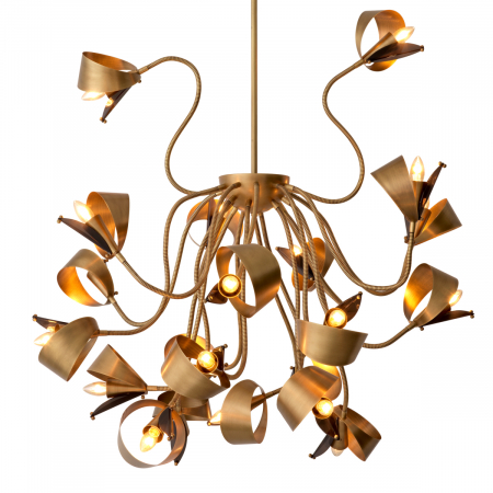   Candelabru Corrientes finisaj din alamă antică 116718 EICHHOLTZ [2]