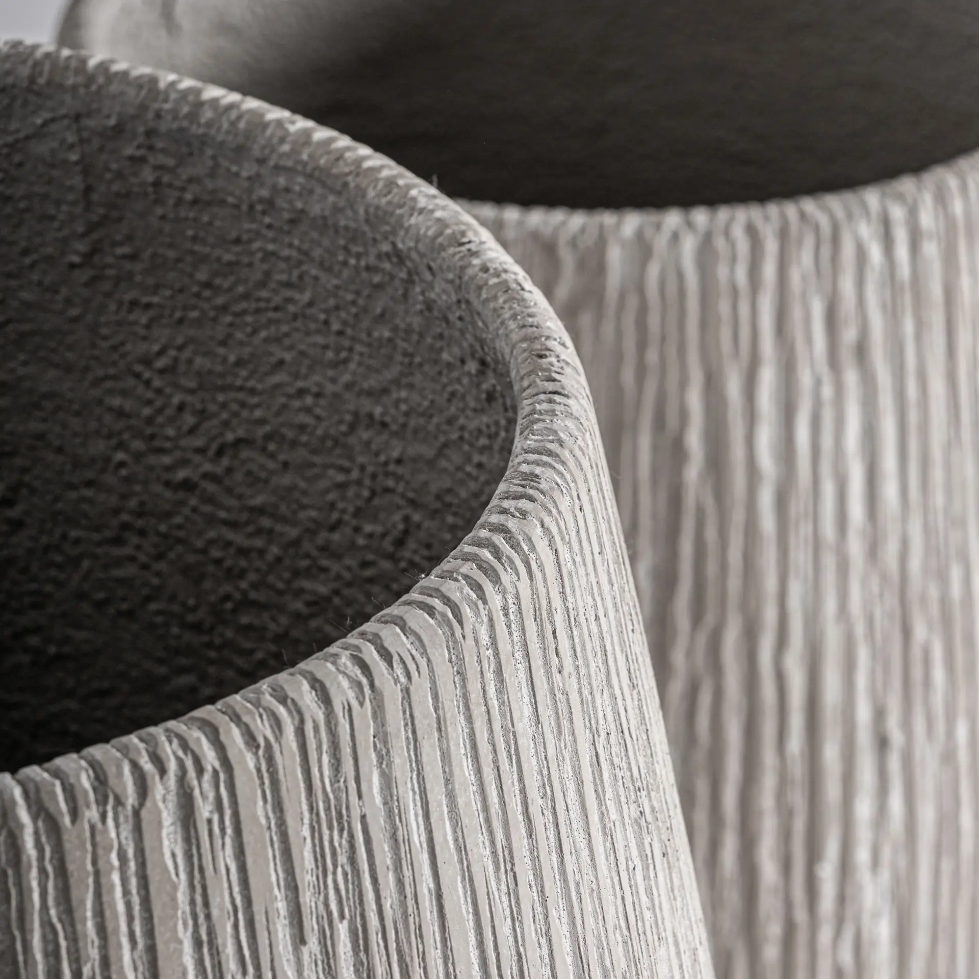 Vase Carlux (Set de 2) din Fibrocement Bej, 70x70x72cm, Set de 2, VicalHome 38214 VicalHome 38214 [1]