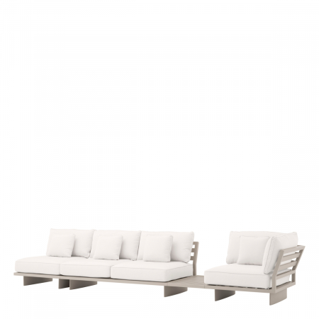   Canapea exterioară Royal Palm din pânză Sunbrella bej 114998 EICHHOLTZ [4]