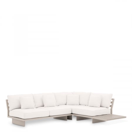 Produse -   Canapea exterioară Royal Palm din pânză Sunbrella bej 114998 EICHHOLTZ