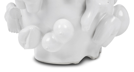 Vază Decorativă Body Parts 25x25x37 cm, Gresie Ceramică Alb - Kare Design [4]