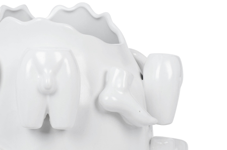 Vază Decorativă Body Parts 25x25x37 cm, Gresie Ceramică Alb - Kare Design [3]