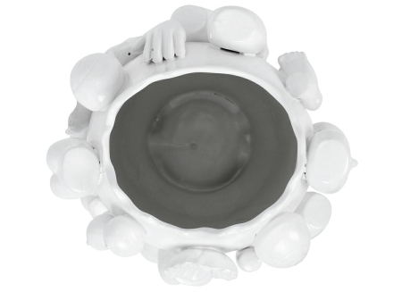 Vază Decorativă Body Parts 25x25x37 cm, Gresie Ceramică Alb - Kare Design [5]