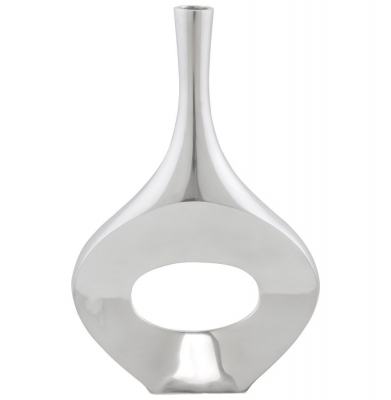 Vaza decorativa de design KEY Argintie / Aliminiu [1]