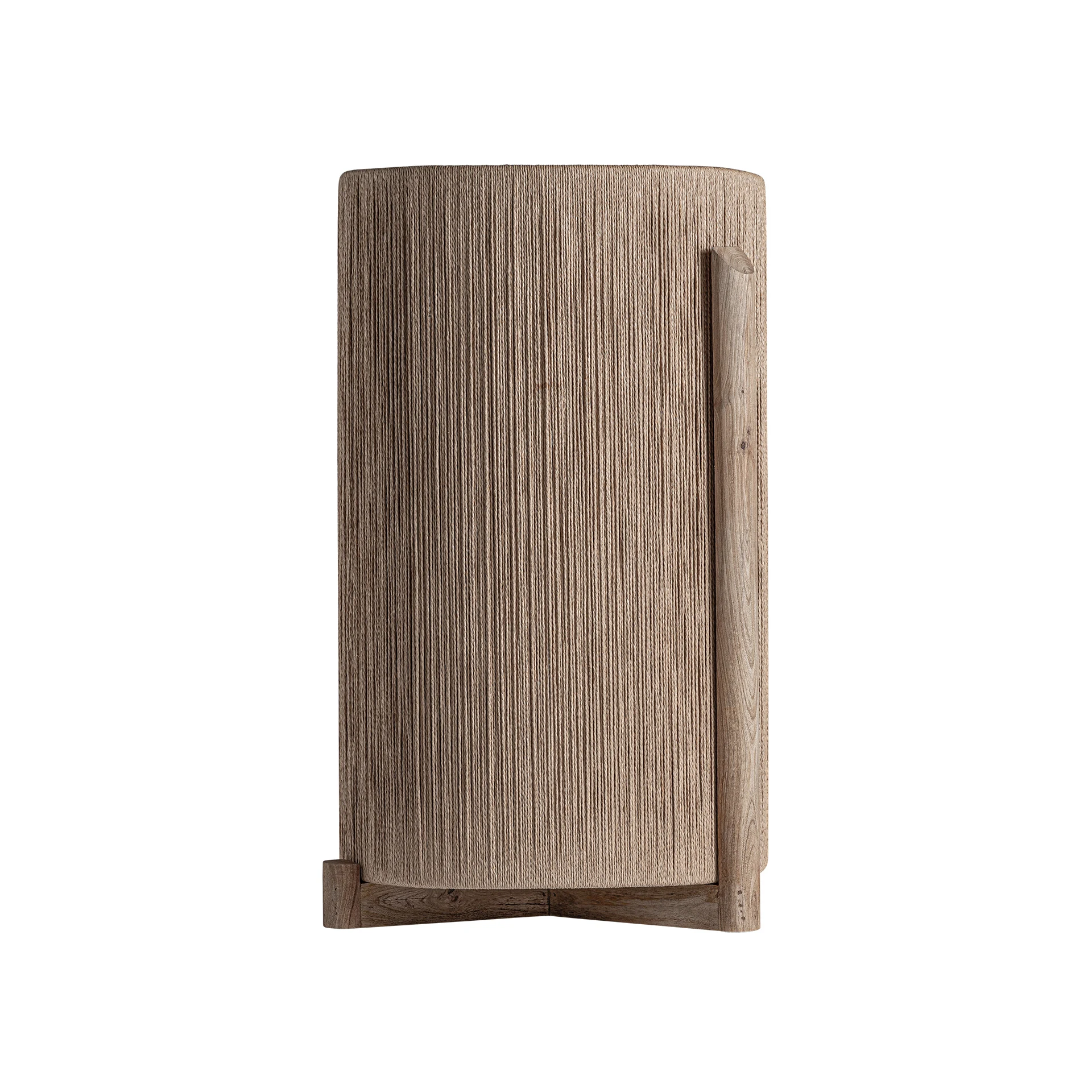 Produse - Vaza Decorativa din Rafie si Lemn de Mango, Maro, 85x80x124 cm, Stil Contemporan - VicalHome 35833